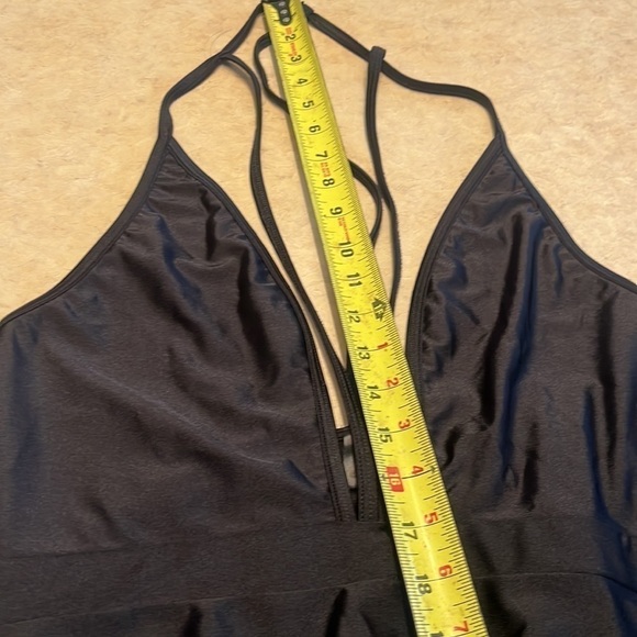 Frederick’s of Hollywood One Piece Swimwear Sexy Swimsuit High Cut Deep-V size L - Picture 8 of 9